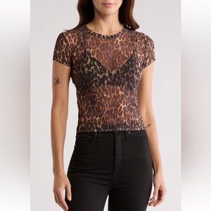 AllSaints Ellie Anita Animal Print T-Shirt